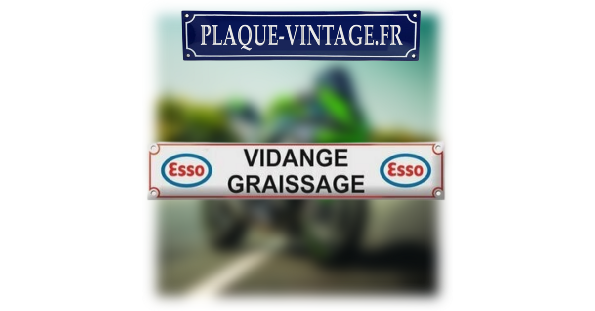 Étiquette de vidange Esso - Collection